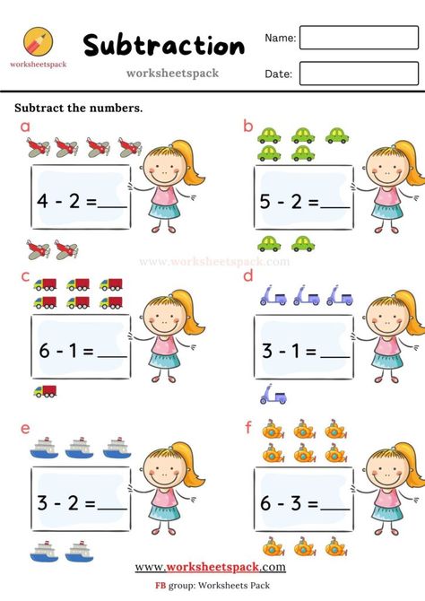 Subtraction with pictures - worksheetspack Subtraction Worksheets For Kindergarten, Math Subtraction Worksheets, Kindergarten Math Worksheets Addition, Kindergarten Math Free, Printable Worksheets For Kids, Subtraction Kindergarten, Kindergarten Math Worksheets Free, Math Subtraction, Subtraction Activities