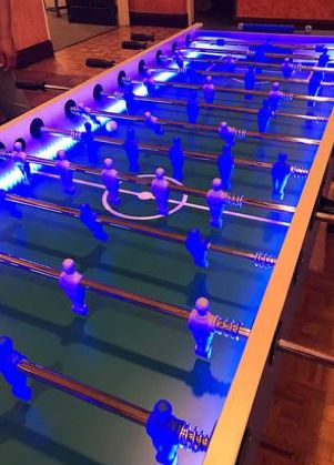 My older cousin is so cool Foosball Table Diy, Foosball Table Design, Garage Game Rooms, Hockey Table, Foosball Tables, Air Hockey Table, Foosball Table, Soccer Table, Air Hockey