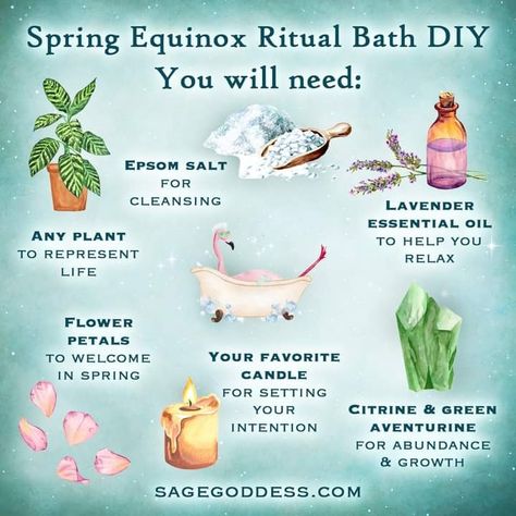 Spring Equinox Rituals, Ostara Bath Ritual, Ostara Rituals, Ostara Bath, Spring Equinox Aesthetic, Spring Rituals, Ostara Candle Ritual, Celtic Holidays, Equinox Ritual