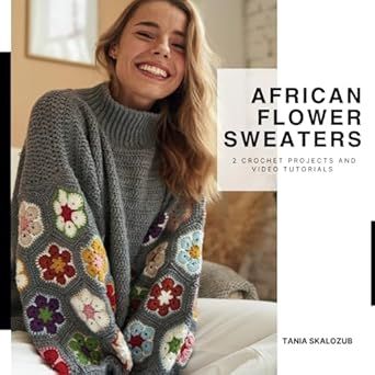 Crochet African Flowers, Flower Sweater, African Flowers, Video Tutorials, Crochet Projects, Crochet Patterns, Knitting, Crochet, Free Shipping