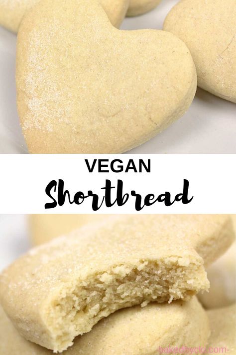 Vegan Shortbread Recipe, Food To Bake Desserts, Vegan Recipes Cookies, Vegan Biscuits Cookies, Vegan Potluck Dessert, Vegan Baked Desserts, Vegan Recipes Baking, Easy Vegan Baking Recipes, Vegan Treats Easy