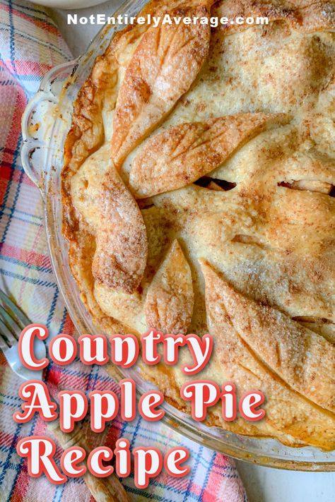 Country Apple Pie Recipe Country Apple Pie Recipe, Old Fashion Apple Pie Recipe, Old Fashion Apple Pie, Rustic Apple Pie, Jezebel Sauce, Old Fashioned Apple Pie, Apple Pie From Scratch, Dessert Squares, Freezing Apples