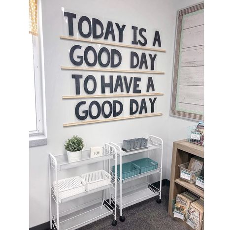 Office School Decor Ideas, Classroom Pinboard Ideas, Elementary Front Office Decorating Ideas, Teachers Lounge Wall Decor, Trendy Classroom Ideas, Teacher Desk Wall Decor, School Workroom Ideas, Diy High School Classroom Decor, Elementary Secretary Office Ideas