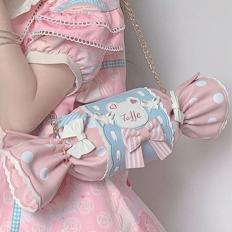 Kawaii Candy Bear Bag – KoreKawaii.com Cottagecore Bag, Kawaii Bag, Kawaii Bags, Kawaii Fashion Outfits, Kawaii Accessories, Zooey Deschanel, Sweet Lolita, J Fashion, Sweet Candy