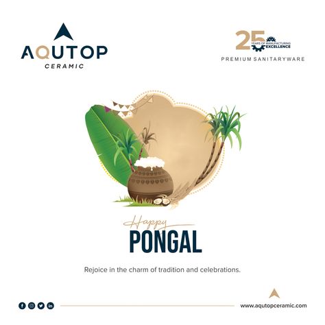 Rejoice in the charm of tradition and celebrations. Happy Pongal  #pongal #pongalcelebrations #Celebration #aqutopceramic #premiumsanitryware #sanitaryware #ceramic Happy Pongal Creative Ads, Pongal Poster Design, Pongal Creatives, Pongal Posters, Pongal Creative Ads, Pongal Poster, Pongal Festival Images, Happy Hindi, Simple Poster Design