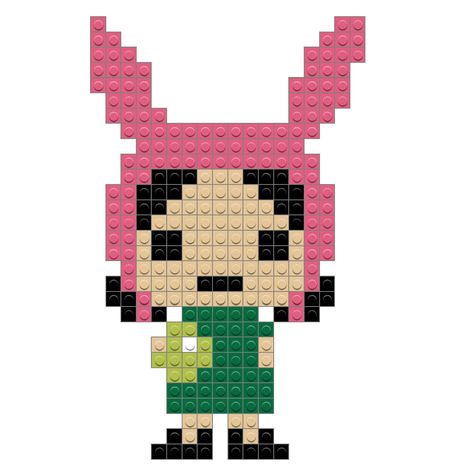 Louise Belcher, Beads Patterns, Real Monsters, Easy Pixel Art, Perler Crafts, Pixel Art Design, Stitch Art, Perler Patterns, Perler Bead Art