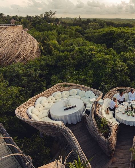 AZULIK ™ on Instagram: “There is no such thing as perfection, but we know that if there is anything close to it, it is here at Azulik. Our sunset nests float above…” Azulik Tulum, Tulum Mexico, Destination Voyage, Vacation Places, Bora Bora, Beautiful Places To Travel, Mexico Travel, Travel Aesthetic, Vacation Destinations