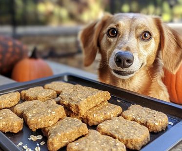 Pumpkin Oatmeal Dog Treats packed with nutrients and fiber for healthy digestion. Make your pup’s day with these easy, homemade treats! Pumpkin Oatmeal Dog Treats, Oatmeal Peanut Butter Dog Treats, Peanut Butter Pumpkin Oatmeal Dog Treats, Pumpkin Dog Treats With Oat Flour, Pumpkin Oat Flour Dog Treats, Oatmeal Dog Treats, Easy Homemade Treats, Dog Treat Pumpkin Peanut Butter, Dog Treats Recipe