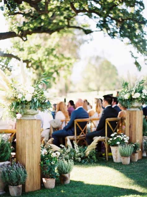 Foliage Wedding Decor, Spa Event, Isle Decor, Amber Wedding, Wedding Aisle Outdoor, Plants Wedding, Erich Mcvey, Ojai Valley, Mira Zwillinger