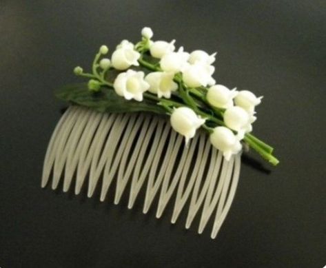 Lily Of The Valley Hair, Etiquette Vintage, Lily Of The Valley Flowers, Valley Flowers, Cicely Mary Barker, Lilac Lavender, Flower Hair Accessories, Flower Hair Clips, Lovely Things