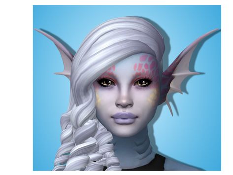 Siren Ears ! Big, spiny, pierced fish ears for your mermaids :) (Altho they’re also pretty good dragon ears with the right skintone!)  Piercings optional. Mapped to the cheek/brown bone area so... Siren Ears, Fish Ears, Sims 4 Mermaid Cc, Sims 3 Island Paradise, Good Dragon, Dragon Ears, Sims Love, Realistic Mermaid, Mermaid Skin