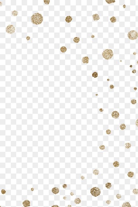 Png Border, Winter Png, Border Png, Dot Texture, Frame Background, Gold Confetti, Gold Dots, Png Transparent Background, Free Illustrations