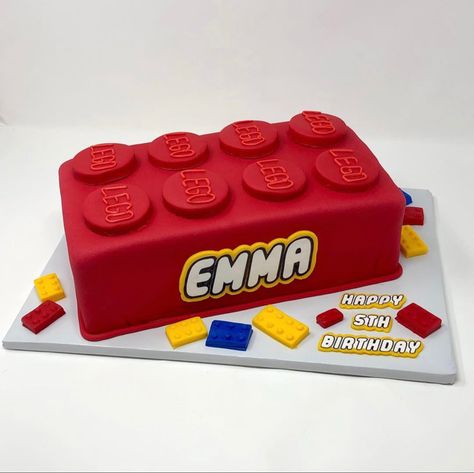 Lego Birthday Cake, Lego Themed Party, Happy 5th Birthday, Lego Cake, Lego Birthday Party, Lego Birthday, Lego For Kids, Lego Party, 11th Birthday