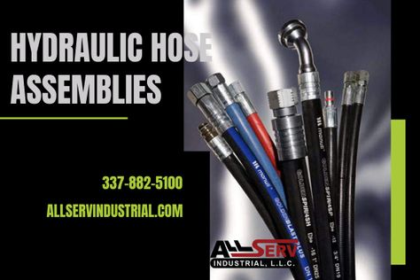 Welcome to All-Serv Industrial, LLC. We can design & build custom hose assemblies for hydraulic & pneumatic applications. For more info call us today at 337-882-5100 Can Design, Canning, Quick Saves, Design