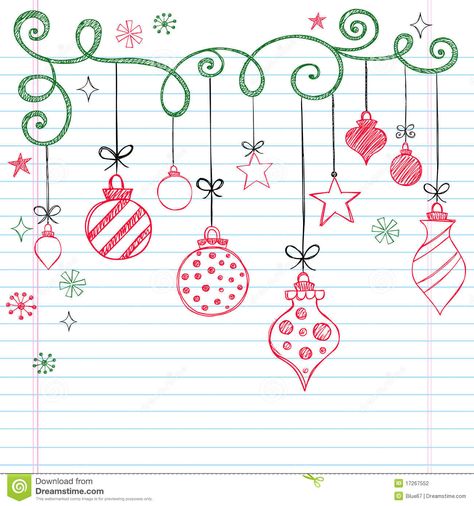 Hand-Drawn Sketchy Doodle Christmas Ornament - simple doodles to add to those special xmas cards. Backgrounds To Draw, Doodles Christmas, Notebook Doodles, Arte Doodle, Drawing Hands, Christmas Backgrounds, Christmas Doodles, Doodle Illustration, Christmas Drawing