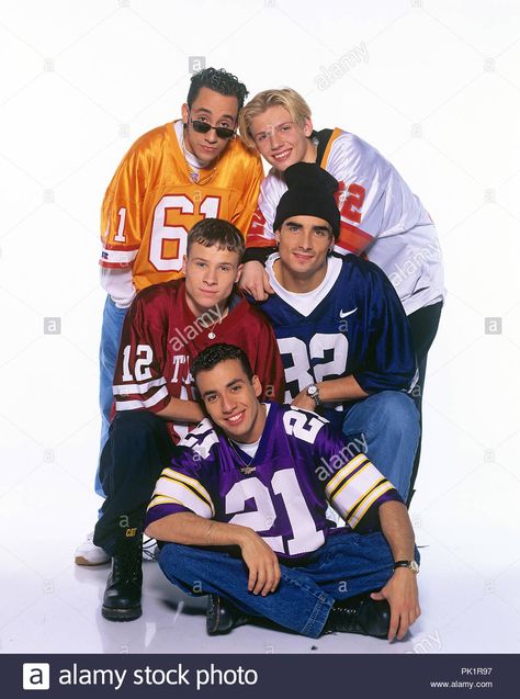 Download this stock image: Backstreet Boys on 27.12.1995 in Sindelfingen. | usage worldwide - PK1R97 from Alamy's library of millions of high resolution stock photos, illustrations and vectors. 2000s Boys Fashion, 2000s Fashion Men, 2000s Boys, 90s Boy Bands, Backstreet Boy, 2000s Outfit, Boys Posters, 2000s Outfits, Nick Carter