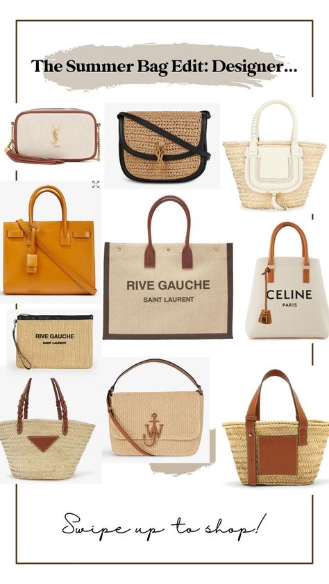 Spring Designer Bags, Summer Designer Bags 2023, Raffia Designer Bag, Summer Bag 2023, Summer 2023 Bag Trends, Trend Bags 2023 Summer, Designer Summer Bags, Summer Bags 2023 Trends, Luxury Raffia Bag