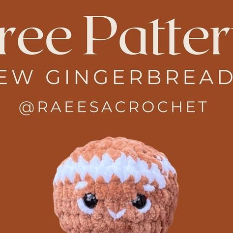 Raeesa.art crochet artist on Instagram: "FREE PATTERN Gingerbread man. With Christmas just around the corner I couldn’t help myself but make a cute little free pattern. So I hope you enjoy it and don’t forget to take me if you make one I would love to see it. Have an amazing day! 💜Click the link in my bio to order plushies/patterns 💜pattern @raeesacrochet #crochet #crocheting #freecrochetpattern #freecrochetpatterns #crochetfood #amigurumi #crochetersofinstagram #crochetgingerbreadman #gingerbreadcrochet #crochetplush #crochetplushie #freepattern" Christmas Crochet Gingerbread Man, Ginger Bread Man Crochet Free Pattern, Ginger Bread Crochet Free Pattern, Gingerbread Man Crochet Patterns Free, Gingerbread Crochet Pattern Free, Crochet Gingerbread Man Pattern Free, Crotchet Gifts, Gingerbread Crochet Pattern, Gingerbread Crochet