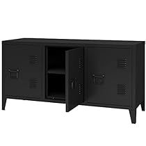 Metal Tv Table, Tv Stand Metal, Cabinet For Living Room, Locker Cabinet, Steel Storage Cabinets, Door Locker, Living Room Black, Tv Table, Television Stands