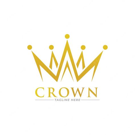 Premium Vector | Crown logo vector template Crown Logo Design, Crown Icon, Golden Crown, Crown Logo, Kings Crown, Crown Design, Vector Template, Text Logo, Logo Design Creative