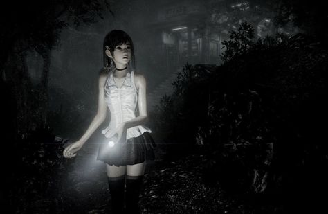 Fatal Frame, Japanese Horror, Horror Video Games, Retro Horror, Female Protagonist, Indie Horror, Framed Wallpaper, Gaming Clothes, Horror Game