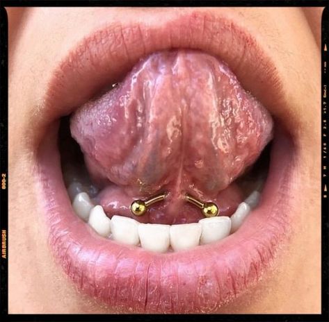 Image edited by AirBrush AppFilterUltrapopULT-3A tongue frenulum piercing or tongue web piercing is a body piercing through the frenulum below the tonguepiercing piercingidea tonguefrenulumpiercing idea fashion photoeditor filter airbrush retouch Tongue Web, Tongue Web Piercing, Frenulum Piercing, Web Piercing, Piercings Design, Santa Anita, Teeth Jewelry, Tragus Piercing, Tongue Piercing