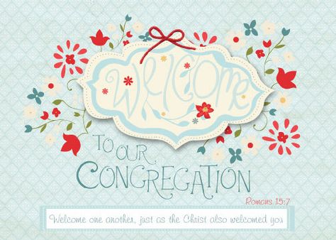 Jw Welcome To Our Congregation, Romans 15 7, Convention Gifts, Romans 15, Welcome Card, Someone New, Jehovah's Witnesses, You Left, Cards For Friends