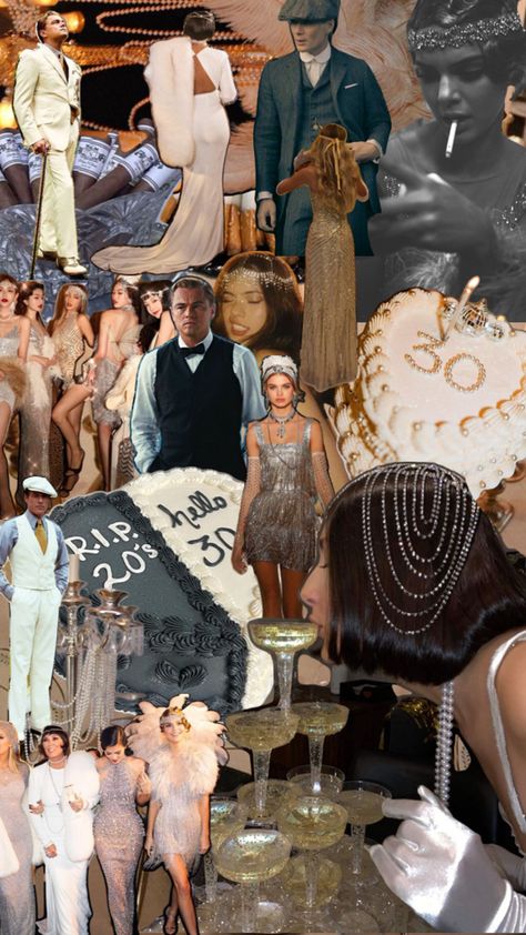 Roaring 20s Party Dress, 30th Birthday Theme, Roaring 20s Birthday Party, Roaring 20s Birthday, Great Gatsby Prom, Roaring Twenties Party, Prohibition Party, Twenties Party, Gatsby Party Decorations