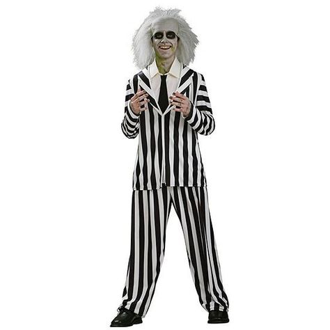 Beetlejuice Beetlejuice Suit, Beetlejuice Halloween Costume, Beetlejuice Costume, Movie Character Costumes, Teen Halloween, Beetlejuice Halloween, Beetle Juice, Diy Kostüm