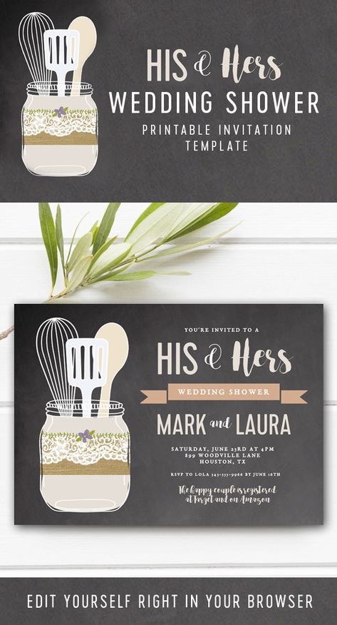 Instantly Personalize – Editable His and Hers Wedding Shower Invitation Template – Chalkboard – Instant Download Printable Wedding Shower Invitation, Wedding Shower Invitations, Instant Download Printable, Bridal Shower Invitations, Wedding Shower, Shower Invitation, Shower Invitations, Chalkboard, Invitation Template