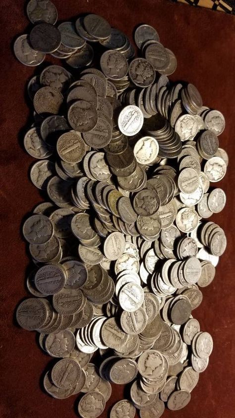 Survival Pack, Silver Dimes, Acrylic Display, Half Dollar, Silver Coins, Chicago Il, Display Stand, Fine Silver, Precious Metals