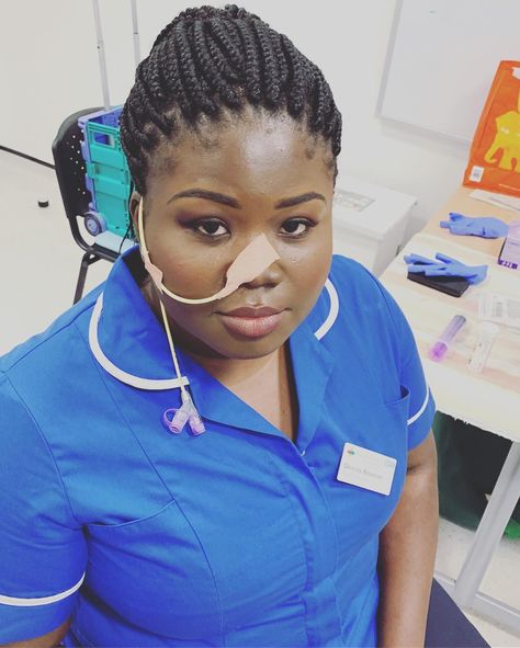 Nurse specialist Dorcas Boamah has a nasogastric tube placed to better understand what the experience is like for her patients. Nasogastric Tube, Ng Tube, Clinical Nurse Specialist, Clinical Nurse, Neck Injury, Medical Training, Feeding Tube, Medical Knowledge, Body Pain