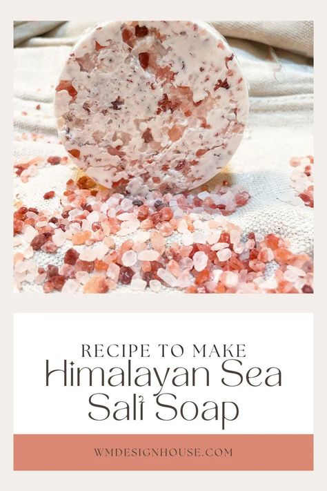 Sea Salt Soap -How to Make Soap for Gifts Sea Salt Soap, Salt Soap, Salt Bar, Sea Salt Scrubs, Cold Process Soap Recipes, Himalayan Sea Salt, Make Soap, Best Easy Recipes, Soap Recipe