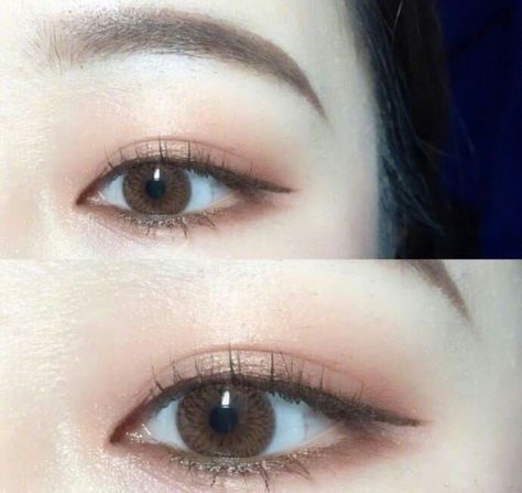 Innocent Eyeliner, Innocent Outfit, Ideal Makeup, Anime Makeup, Aesthetic Korean, Brown Eyeliner, Asian Eyes, Asian Eye Makeup, Eye Makeup Art