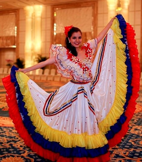 Nick Verreos: SASHES AND TIARAS.....Miss World 2015 National ... Venezuelan Clothing, Folklorico Dresses, Colombian Culture, Costumes Couture, Hispanic Culture, Aesthetic Outfits Men, National Dress, American Fashion Designers, Mexican Dresses