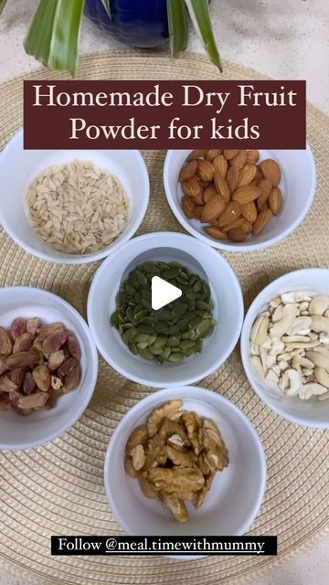 How To Make And Use Fruit Powders, How To Dry Fruits At Home, Dry Fruits, Dry Fruits Powder, Dry Fruits Protein Powder, Dry Fruits Powder For Milk, 11 Months Baby Food, Protein Powder For Kids, Dry Fruit Chikki Recipe