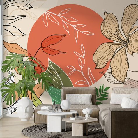 Boho Flowers Wallpaper, Glossy Wallpaper, Chandelier Wall Art, Sand Textures, Furniture Sofa Set, Wall Art Lighting, Boho Flowers, Table Cafe, Balloon Wall