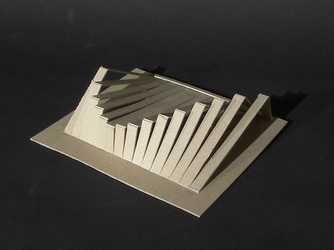 Chipboard Model, Architecture Site Model, Board Architecture, Folding Architecture, Scandinavian Tattoo, Conceptual Model Architecture, Origami Architecture, Site Model, Paper Architecture