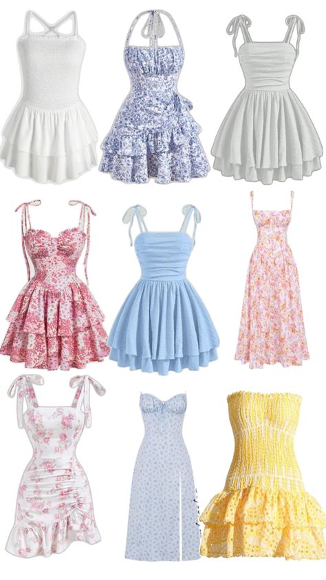 Sundresses 2024, Cute Sundresses, Cute Sundress, Preppy Summer Outfits, Preppy Dresses, Cute Dress Outfits, Casual Preppy Outfits, Outfit Inspo Casual, Trendy Outfits For Teens