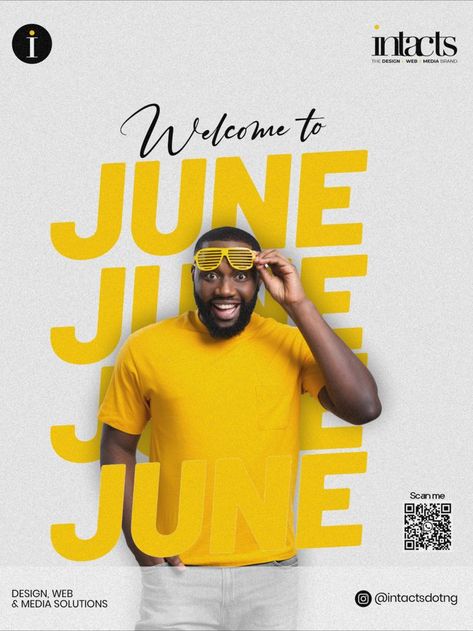 New Month - June Poster design New Month Flyer Design, New Month Flyer, Month Ideas, Photoshop Tutorial Graphics, Hello June, Adobe Photoshop Design, Company Design, Food Menu Design, Banner Ads Design