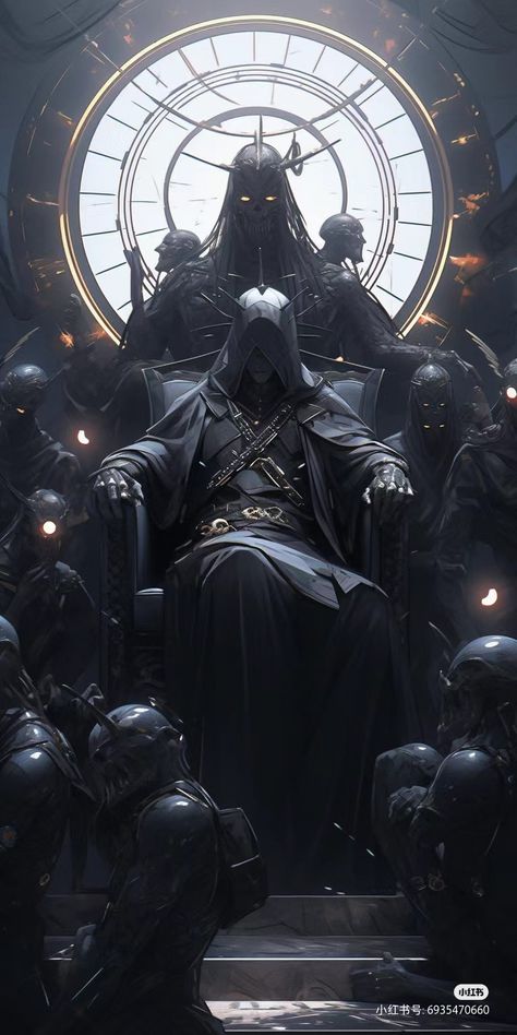 Man Sitting On Throne, Anime Demon King, King Of Darkness, Dark King, Shadow King, Arte Ninja, Dark Fantasy Artwork, Dark Anime Guys, King Art