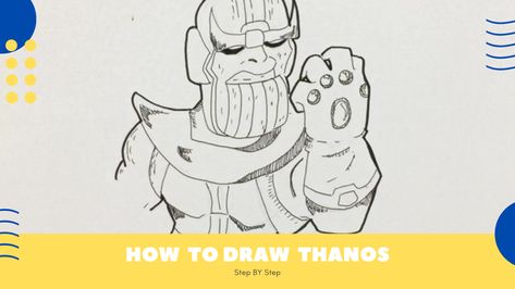 How to Draw Thanos Easy Drawing Lessons For Kids, Marvel Movie, Fun Cute, Learn How To Draw, Drawing Lessons, Lessons For Kids, Marvel Movies, Learn To Draw, Having Fun