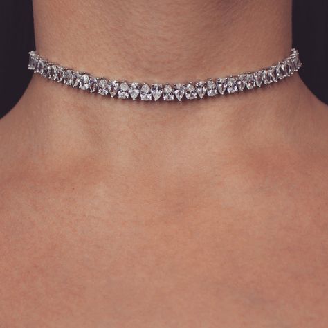 Diamond Necklace Wedding, Diamond Choker Necklace, Dainty Diamond Necklace, Bridal Fashion Jewelry, Diamond Jewelry Necklace, Diamond Choker, Solitaire Pendant Necklace, Diamond Solitaire Necklace, Necklace Diamond