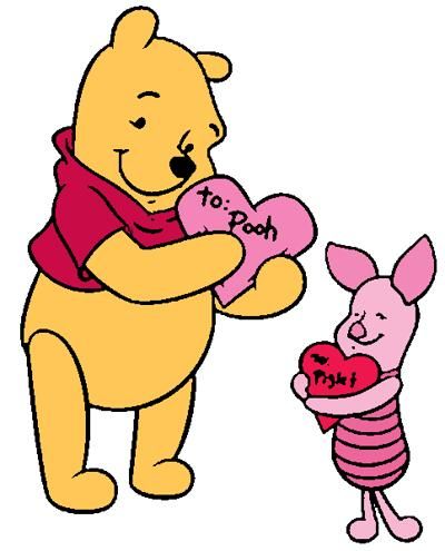 Winnie The Pooh Gif, Valentine Drawing, Valentine Cartoon, Winnie The Pooh Drawing, Looney Tunes Wallpaper, Valentines Day Cartoons, Winnie The Pooh And Piglet, Valentines Day Drawing, Love Is Cartoon