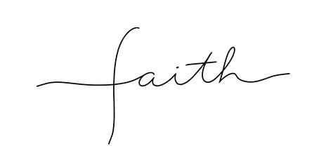 Faith Script Tattoo, Faith Fine Line Tattoo, Religion Tattoos, Handwriting Tattoos, Baby Tattoo Designs, Rib Tattoos For Women, Small Shoulder Tattoos, Cursive Tattoos, Pretty Hand Tattoos