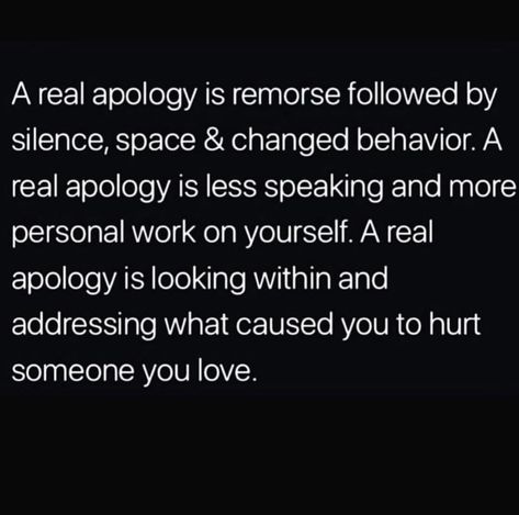 Real Apology, Emotional Health, Real Quotes, Note To Self, Fact Quotes, Memes Quotes, True Quotes, Relationship Quotes, Mantra