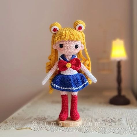 Moon Crochet, Crochet Ideas, Sailor Moon, Soldier, Crochet Hats, Amigurumi, Crochet Patterns, Moon, Novelty Christmas