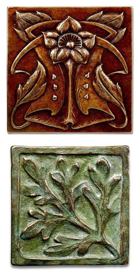 Home Art And Craft, Arts And Crafts Tiles, Craftsman Tile, Arts And Crafts For Teens, Art Nouveau Tiles, Arts And Crafts Furniture, Arts And Crafts House, Easy Arts And Crafts, Art And Craft Videos