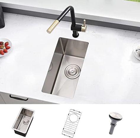 Small Kitchen Bar, Rv Sink, Undermount Bar Sink, Small Rv, Outdoor Sinks, Prep Sink, Stainless Kitchen, Rv Kitchen, Small Sink