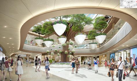 Shopping Mall Interior, Shopping Mall Design, Atrium Design, Neoclassical Interior, Eco Architecture, Mall Design, Mix Use Building, Architecture Model House, Architecture Building Design